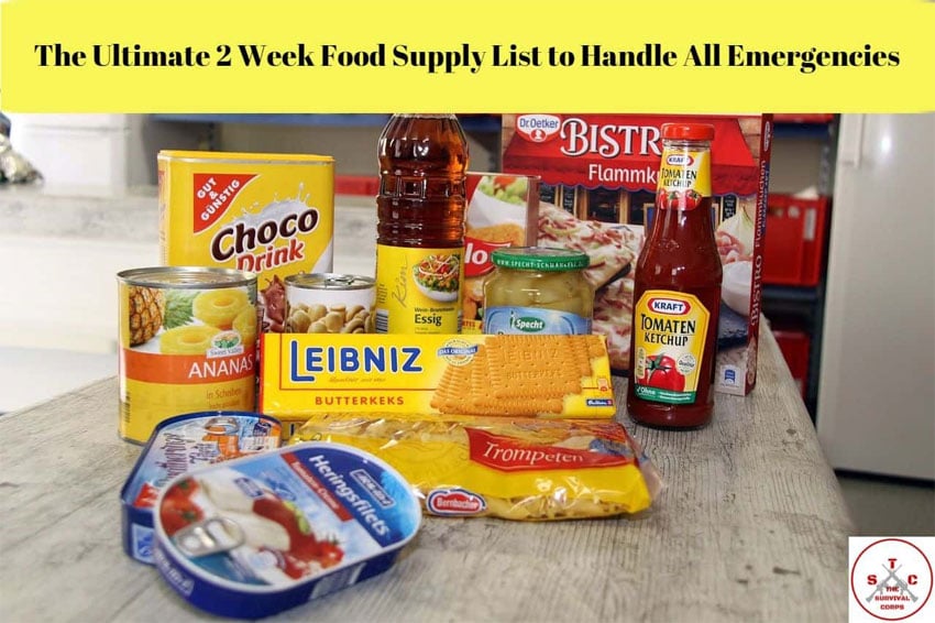 The Ultimate 2 Week Food Supply List to Handle All Emergencies