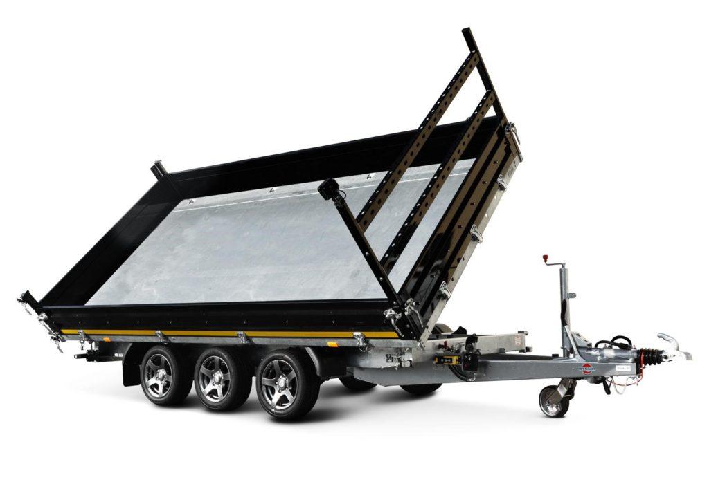 Hydraulic dump trailers