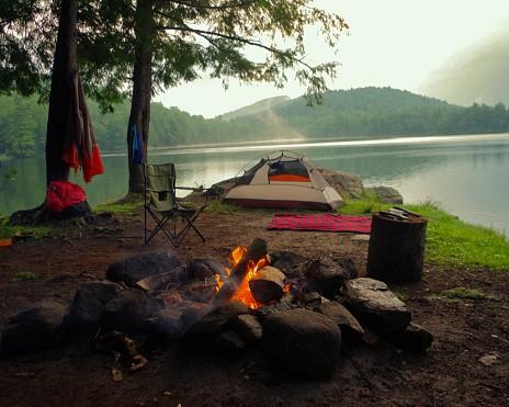 15 Tips for Camping in the Rain 6 misty camping