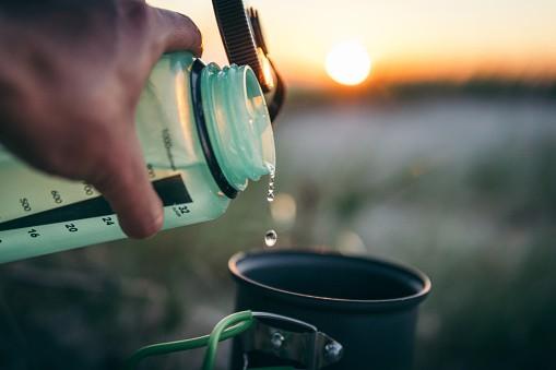 water in cup