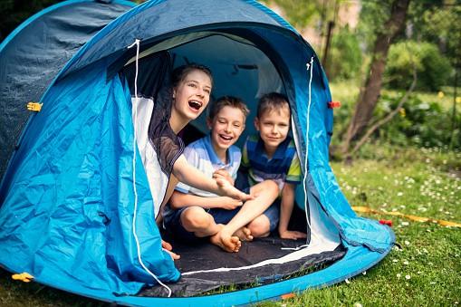 camping in the rain